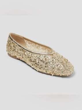 A New Day Nwt Mesh Sequins Flats 8.5